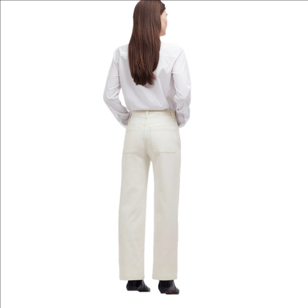 Madewell The Emmett Wide-Leg Full Length Jean: Patch Pocket Edition NWT Sz 32 - Picture 2 of 12